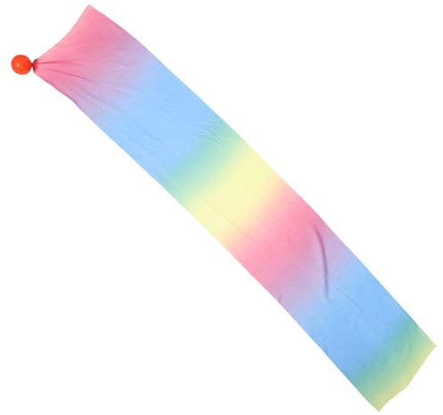 OSOLADY Gymnastikball Mit Buntem Band Flexibler Zubehörball Für Übungen Und Wettbewerbe Langanhaltender Spaß Mit Weichem Leichtem Design Und Langem Band Leuchtenden Farben