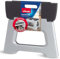 Vileda Sgabello Pieghevole 23cm - per Adulti e Bambini fino a 150 kg - Rivestimento antiscivolo - Sgabello plastica, Sgabellino da Bagno e Cucina - Scaletta Sgabello - Folding Stool