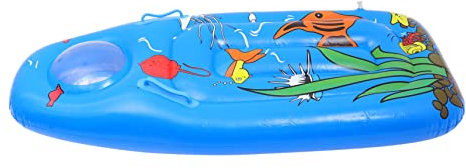 BESPORTBLE Kinder Aufblasbares Surfbrett PVC Schwimmspielzeug Mit Griff Farbenfrohes Schwimmbrett Für Sommer Strand Pool