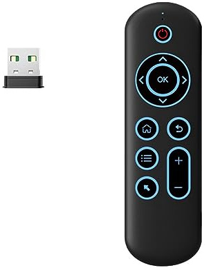 Asyduey Souris Volante 2,4 G + Clavier Rétroéclairé Bluetooth Télécommande Intelligente TV Box Télécommande