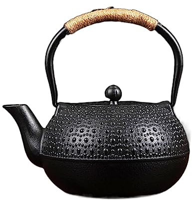 XSMYdpuk Teiera in ghisa, bollitore Giapponese per Il tè, teiera da 60,8/1,8 l, teiera Senza Rivestimento, teiera in ghisa, bollitori in Stile Giapponese, bollitore per Cucina Domestica, RI