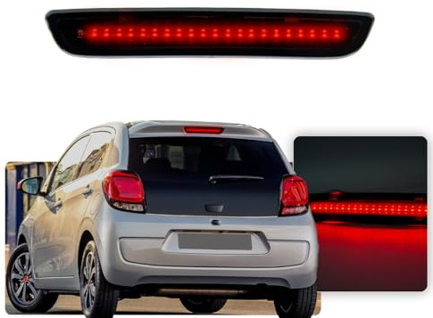 NSLUMO LED-3. Bremsleuchte für C/itroen C1, P/eugeot 108, Toyoto Aygo für | Designed für direkter Ersatz von factory hinten Stopp Leuchte. für 2014-2022 C/itroen C1 getönte Linse OEM B000878980