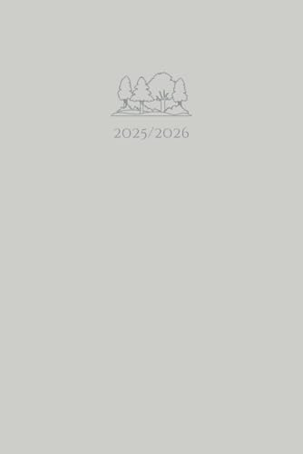 Schulplaner 2025/2026: Schülerkalender, Wochenplaner & Hausaufgabenheft | Medium (Wald Grau)