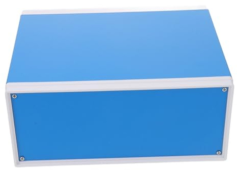 Blue 110x250x190mm Iron Box Enclosure Junction for Electronic Projects
