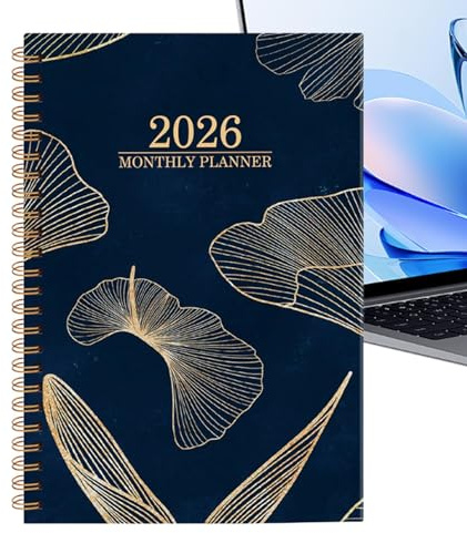 Månadsplanerare 2026 – smidig skrivagenda – 2026 kalenderbok månadsplanerare, för hemskola kontor klassrum planering studier arbete akademisk lärare student jul