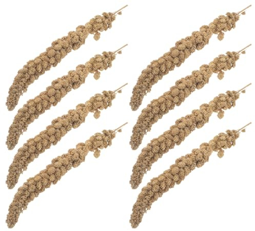 VERDANVERSE Snack per Uccelli con Miglio Essiccato con Guscio Cibo Naturale per Parrocchetti Calopsitte Pappagalli e Inseparabili di Alimenti per Uccelli da Compagnia Ricco di Stimoli per