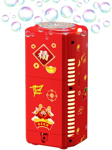 Automatisk bubbelmaskin, 20-håls bubbelblåsare leksak med och ljud, högpresterande, högpresterande, utomhus inomhus kul för barnfester, bröllopsfestivaler