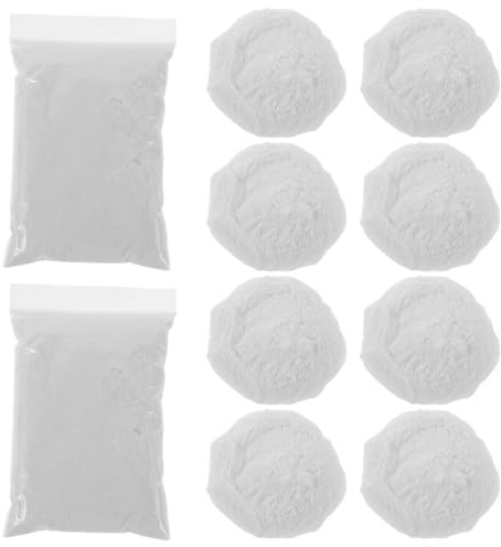 MINAOLULUS Cemento white para Mini Construcciones y Casas de Muñecas, 20 Bolsas de Almidón, Alta Adherencia para Ladrillos Miniatura y Manualidades