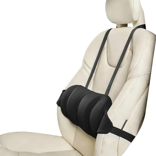 LUKDNEEY Lumbar Support Pillow for Car, Ergonomic Memory Foam