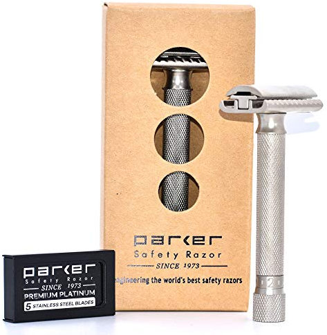 Parker safety razor rasoio di sicurezza variant regolabile versione cromata