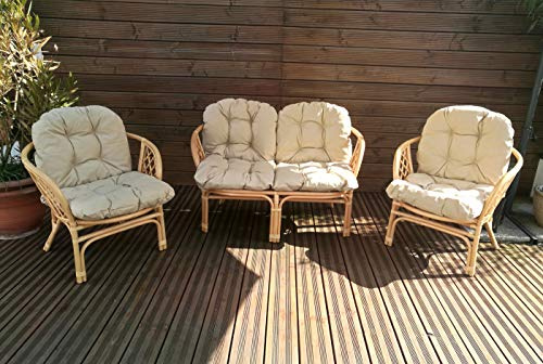 Mayaadi Home - Cuscino Imbottito per panchina da Giardino, Marcos, 4 Pezzi Set JCG2