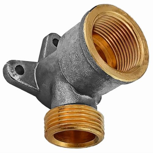 MegaHaustechnik 1/2 Zoll Eurokonus Wand Decken Winkel mit 1/2 Zoll Innengewinde Fitting aus Messing EK-IG Fußboden Heizung Heizkreis Verteiler Verschraubung Rohr Verbindung Adapter Stück