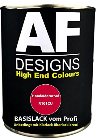 Alex Flittner Designs 250ML Motorradlack für HondaMotorrad R101CU Candy Glory Red Metallic spritzfertig