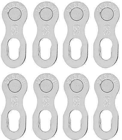 Eslabón de Cadena para Bicicleta Eléctrica de 12 Velocidades Eslabones RáPidos Sram R Pidos 4 Pares Bicicleta de Acero Cadena de 12 Velocidades Componentes Faltantes y Piezas de (Plata)