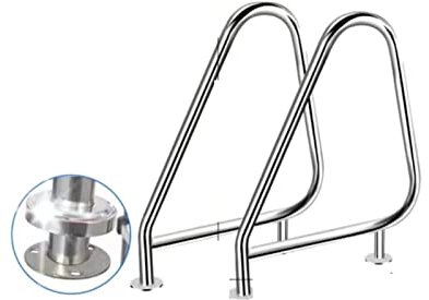 ISAFIX Pool-Handlauf Schwimmbad Unterwasserleiter Treppensteigen Edelstahl Schwimmbad Rolltreppe Schwimmbad Leiter Schwimmbad Edelstahl Handlauf Pedalausrüstung (Color : 1 UK, Size : SP-3033)