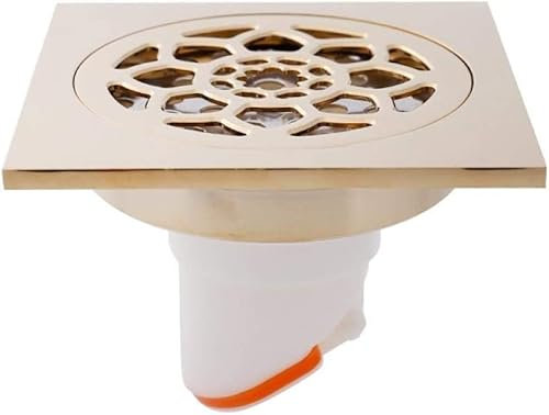 Bodenablauf, Abfallablaufabdeckung, 1 Stück, neu, neu, Roségold, Duschablauf, Waschbecken, Badewanne, Abtropffläche, Badezimmer, WC, Küche, Balkon, universeller Bodenablauf, goldene Waschbeckenstöpsel