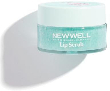 NEW WELL Lip Scrub Lippen Peeling - Intensive Feuchtigkeit, Vegan, 100% Natürlich, Tierversuchsfrei (Bubble Gum)