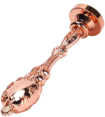 Wachssiegel-Metallgriff, Retro-Wachsstempelgriff Umschlagdekoration, Versiegelungszubehör (Roségold)