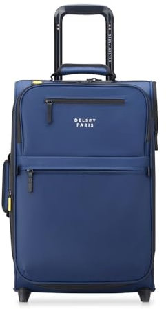 DELSEY PARIS Maubert 2.0 2 Rolls Expandable Cabin Trolley WP 55 S Marine Blue