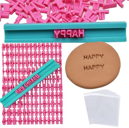 BAOSROY Timbro per Biscotti,Stampi Biscotti Lettere,Stampini Alfabeto Cookie Stamp,Alfabeto Numero Fondente Cookie Cutter,Alfabeto Numero Biscotto Stamp,Biscotti Lettere Timbro,Alfabeto Cookie Stamp