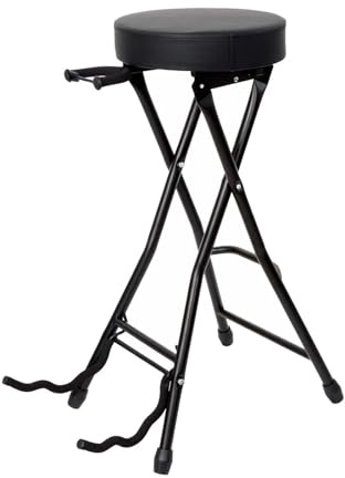 TTETTZ Klappbarer Gitarrenhocker, Gitarrenhocker, Klappbar, Höhe 74 Cm, Hocker mit Stützgestell