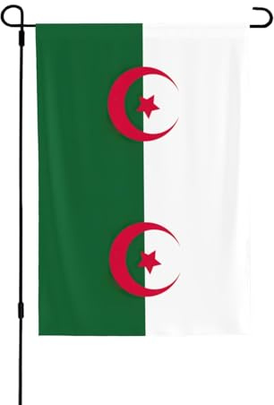 Drapeau de l'Algérie double face durable 71,1 x 101,6 cm pour décoration saisonnière