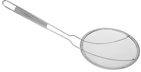 Alipis Cucchiaio Schiumarola Scolapasta in Acciaio Inossidabile 22 Cm Manico Lungo, Colino Per Friggere e Filtro Per Patatine Fritte, Utensile Da Cucina Per Frittura e Scolatura