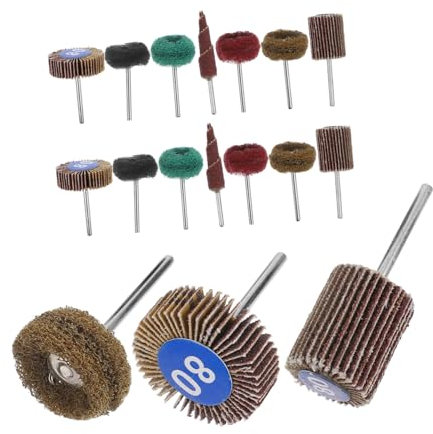 GETAJGHSD 50pcs Flap Wheel Sander Double Layer Buffing Wheels for Rotary Drill Sanding and Polishing Tools for Metal and Ceramics Cleaning