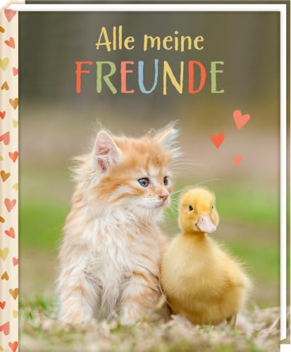 Freundebuch – Alle meine Freunde: mit über 100 Stickern - Tierkinder: für Jungen und Mädchen ab 3 Jahren, für Kindergarten und Kita