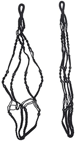 UPKOCH 2piezas Cesta Colgante Bohemia para Plantas De Interior Macramé Decorativo De Algodón Colgador De Macetas para Jardín