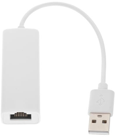 Adaptateur Ethernet USB 2.0 Rj45 10/100 Mbps pour Ordinateur | Boîtier Abs Blanc, Puce Réseau Performante, Port Rj45, sans Alimentation Externe