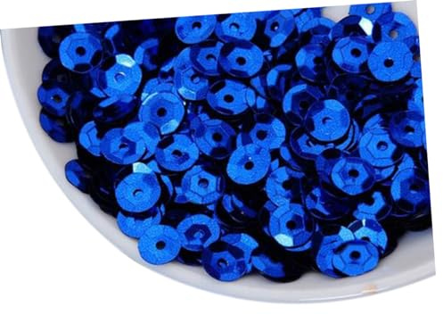 Lentejuelas Sueltas Redondas Azules de Pvc 6mm 1000 Piezas | Costura y Bordado, Acabado Ligero y Resistente, Uso en Tarjetas y Aplicaciones