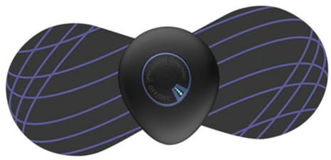 Intelligente Kleiner Massagepads für Nacken und Gelenke, 1 Satz Schwarz | Kompaktes, Ergonomisches Kunststoffdesign, Kabellos, mit 2 Stück Aaa Batterien Betrieben, für Alltag