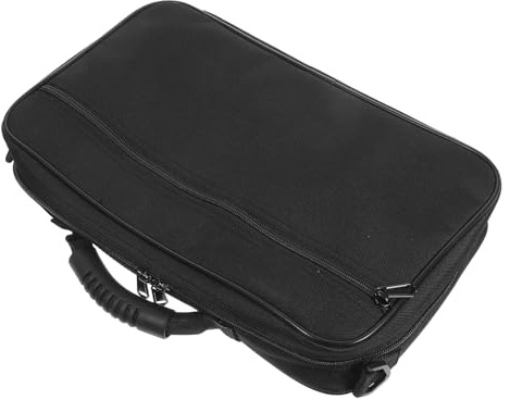 MAGICLULU Oxford Stoff Doppeltes Schockfestes Doppeltes Fach Klarinettenetui Tragbare Tasche für Musiker und Aufbewahrung