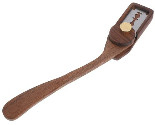 Uonlytech Couteau à Pain Outil à Pain Tranchant avec Manche en Bois en Acier Inoxydable pour Inciser le Levain, Boulangerie Rassemblements Familiaux