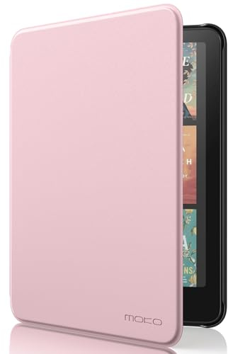 MoKo Case for 7 Kindle Paperwhite 12th Gen&Colorsoft 2024, Pink | Lightweight Shell Cover, Auto Wake/Sleep, Waterproof, Slim, for Kindle Paperwhite 12th & Kindle Colorsoft 1st 2024/2025