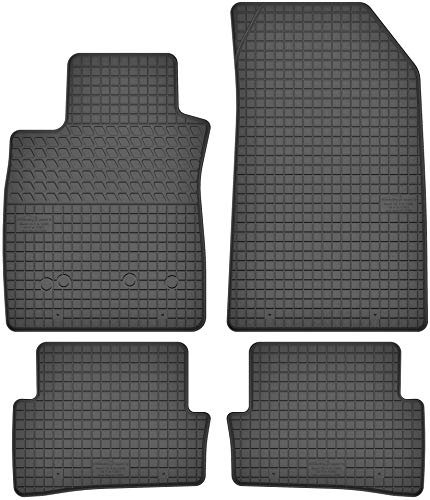 Motohobby Gummimatten Satz für Renault Clio III (2005-2012) / Clio IV (ab 2012) - Passgenau, Schwarz, Gummi, 80 cm x 6 cm x 2 cm