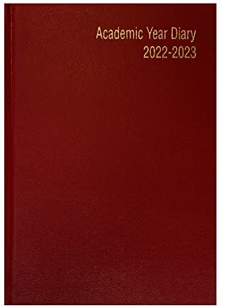Schülerkalender 2021–2022, Halbjahr, A5, Wochenansicht, 18 Monate, Terminkalender von BMC London, Burgunderrot, A5
