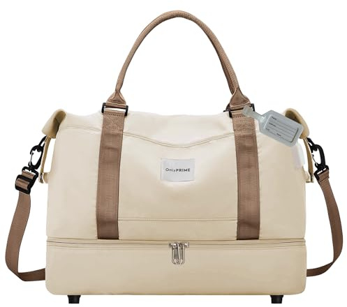 OnlyPrime Borsa da Viaggio Donna 40x30x20 cm con Accesso USB, Bagaglio a Mano Cabina, Borsa Sportiva e Palestra con Etichetta Bagaglio, Adatta a Ryanair, Wizz Air, Vueling