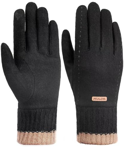 Mulor Handschuhe Damen Winter Cashmere Fleece Gefüttert Halten Warme Touchscreen Handschuhe