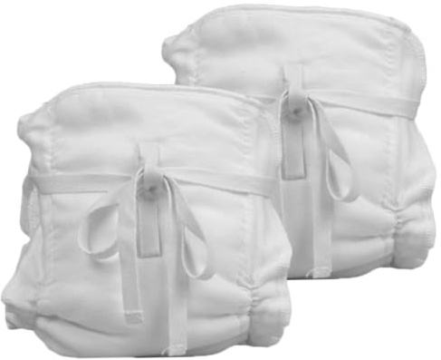 LAPYAPPE Washable Diaper for Baby Toddler Training Diaper Cotton Reusable Pant with Strap Leakage Prevention Wear-Resistant for Potty Training Newborn and Toddlers 2Pcs
