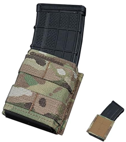LZAQHMT Pochette Tactique for Chargeur 556 Molle 4,4 Cm, Fixation Ceinture, Chasse, Tir, Airsoft, Dégagement Rapide