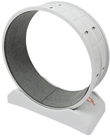 Katzenlaufrad PP Grau, 80 cm Durchmesser Geräuschlos, Modernes Design, für Innenbereich, Bodenständer, bis 10 kg Katzenlaufrad Laufrad Katze Katzen Katzenrad