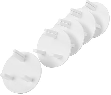 Norjews 20 Pack Plug Socket Covers UK, Child Safety Plug Socket Sovers Baby UK, Socket Protectors for Sockets UK - White