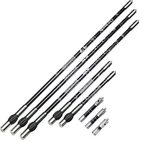 ZSHJG Bogen-Stabilisator, Balance-Stangensystem, 7,6 - 76,2 cm, Kohlefaser-Stabilisator, Dämpfung, Stoßdämpfer für Recurve-Verbundbogen