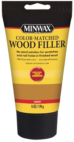 Minwax 448500000 Color-Matched Filler Wood Putty, (Cherry 6-oz)