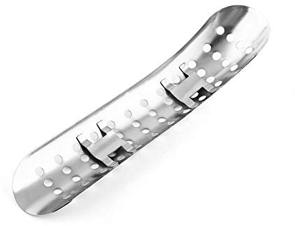 Qiilu Protector de Calor de Escape de Motocicleta, Curva Universal de Motocicleta Cubierta de Protector de Calor de Orificio de Tubo de Escape de 50 mm-70 mm con 2 Abrazaderas(Plata)
