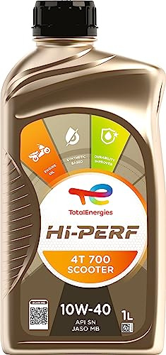 TotalEnergies Hi-Perf 4T 700 Scooter 10W-40, Huile moteur 4 temps, 1 litre