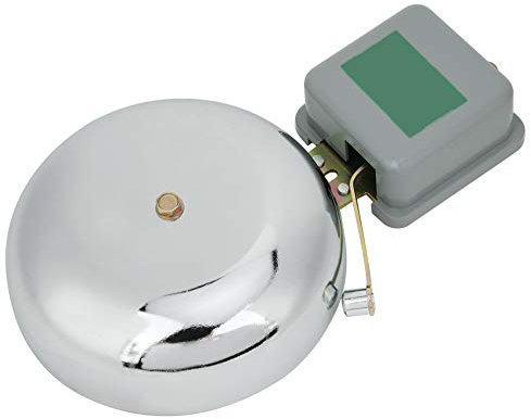 Fyearfly Campanello Elettrico da 6 Pollici, Campanelli Antiscintilla per Scuola in Acciaio Inossidabile con Battito Esterno Antiscintilla Diametro 150 Mm (6) Ca 220 V-230 V