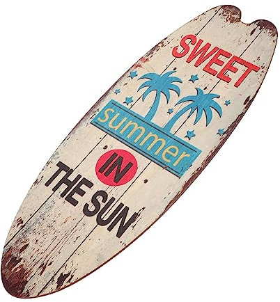 OUNONA 3stücke Surfboard Holzschild Vintage Dekorative Wandgestaltung Für Zuhause Bar Und Strand Kreatives Stil Ornament Hängeschild Für Sommeratmosphäre